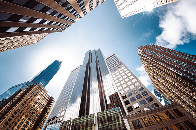 High-rise commercial buildings