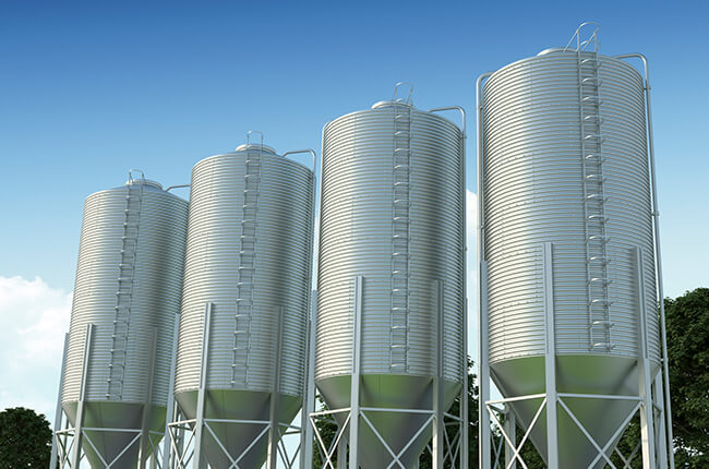 Pre-existing structures (buildings, rooftops, water tanks, silos)