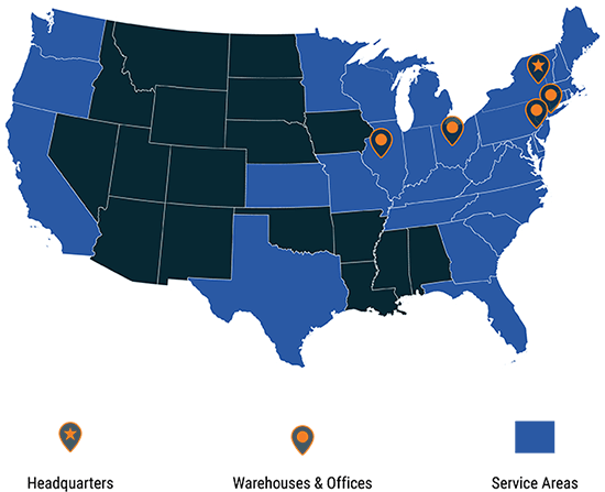 ANS Corporate Who We Serve Map ANS Corporate Who We Serve Map